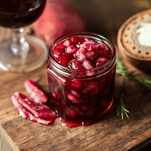 Aromatische Rotweinzwiebeln mit Balsamico