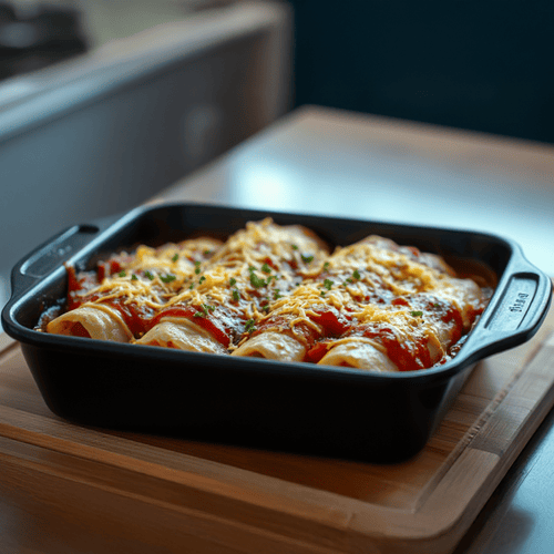 Cannelloni-Auflauf mit herzhaftem Hackfleisch