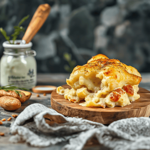 Cremiges Kartoffelgratin mit Muskatnote