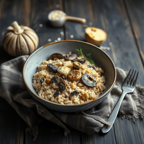 Cremiges Waldpilz-Risotto