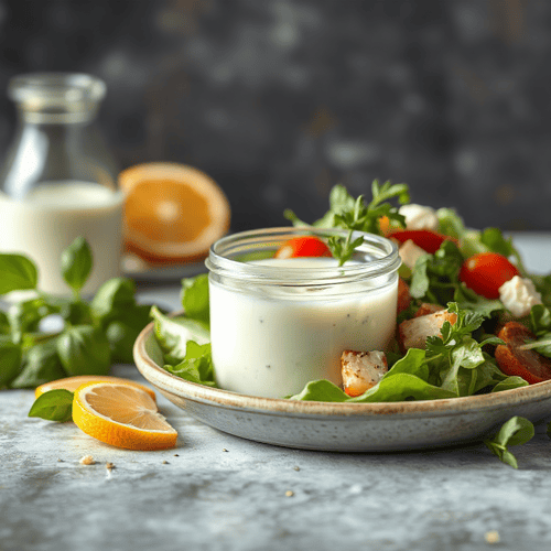 Frisches Joghurt-Dressing mit Zitrusnote