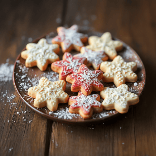 Klassische Butterplätzchen für die Weihnachtszeit