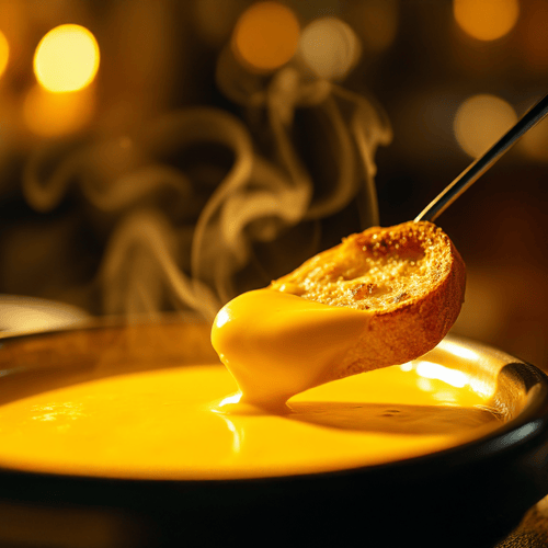 Klassisches Käsefondue für gesellige Abende