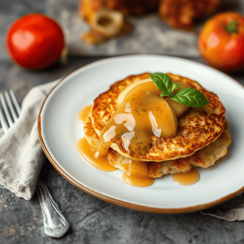 Knusprige Kartoffelpuffer mit frischem Apfelmus