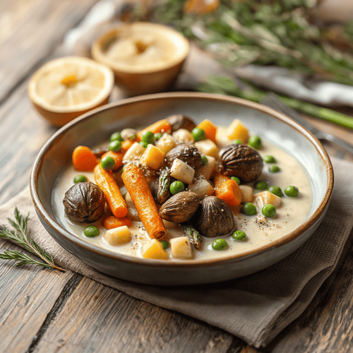 Leipziger Allerlei mit Morcheln und Spargel
