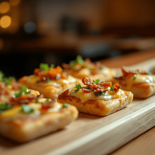 Mini Flammkuchen – Leckere Appetithappen