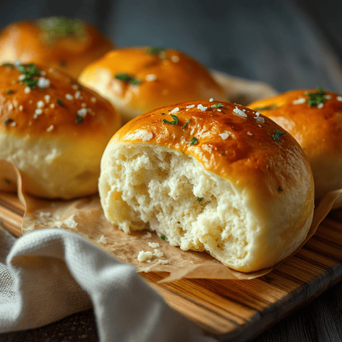 Mini Knoblauch-Brötchen mit Knoblauch-Paste