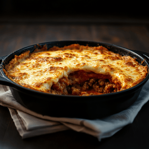 Moussaka – Griechischer Auberginen-Auflauf mit Hackfleisch und Béchamel