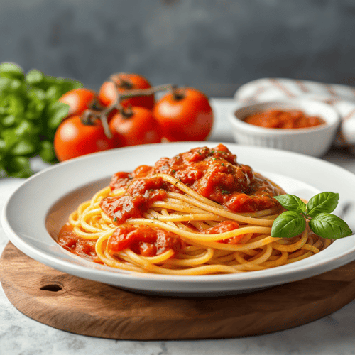 Nudeln mit Tomatensauce - Italienisches Wohlfühlgericht