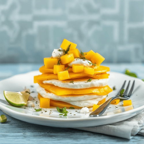 Sommerlicher Mango-Mozzarella-Salat
