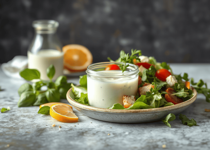Frisches Joghurt-Dressing mit Zitrusnote