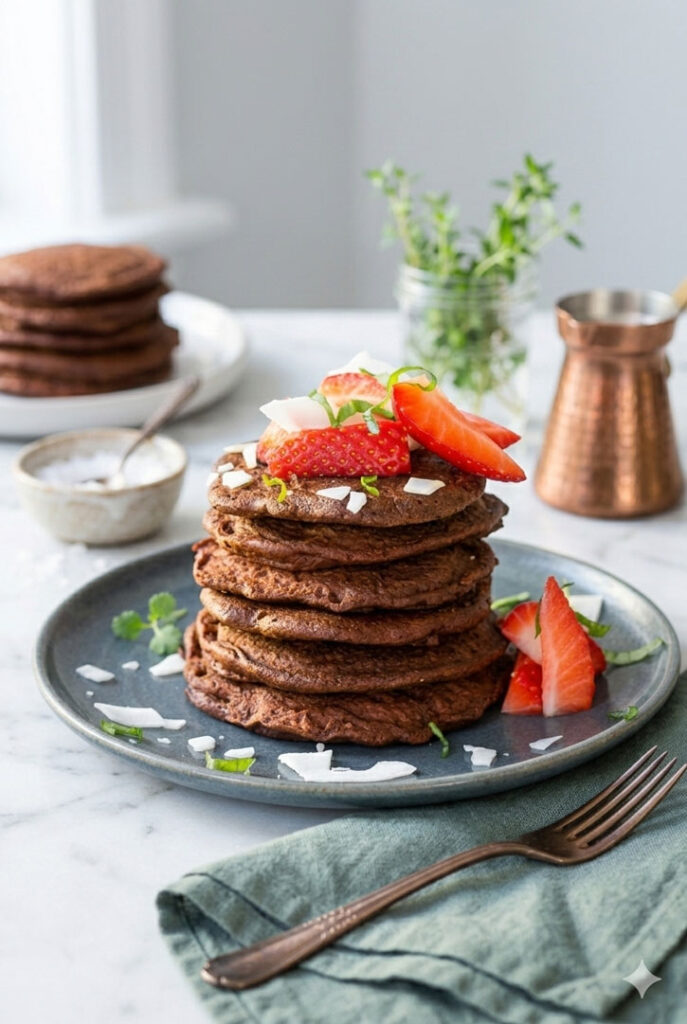 Pancakes Double Chocolate Chip
