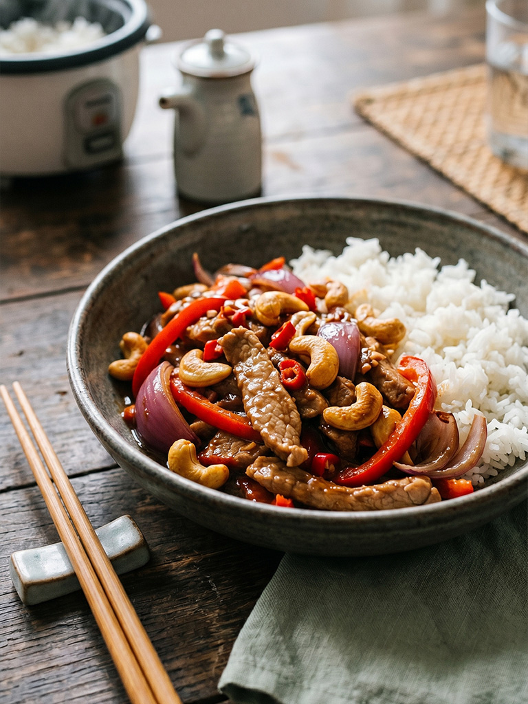 Asiatisches Schweinefilet mit Chili