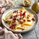 Herbstliche Ravioli mit Gorgonzola, Birne und Walnuss